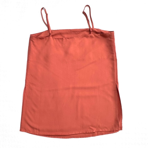 NWT Wayf Women's Terracotta Tank Top Tunic Style Size S Adjustable Straps - Picture 5 of 8